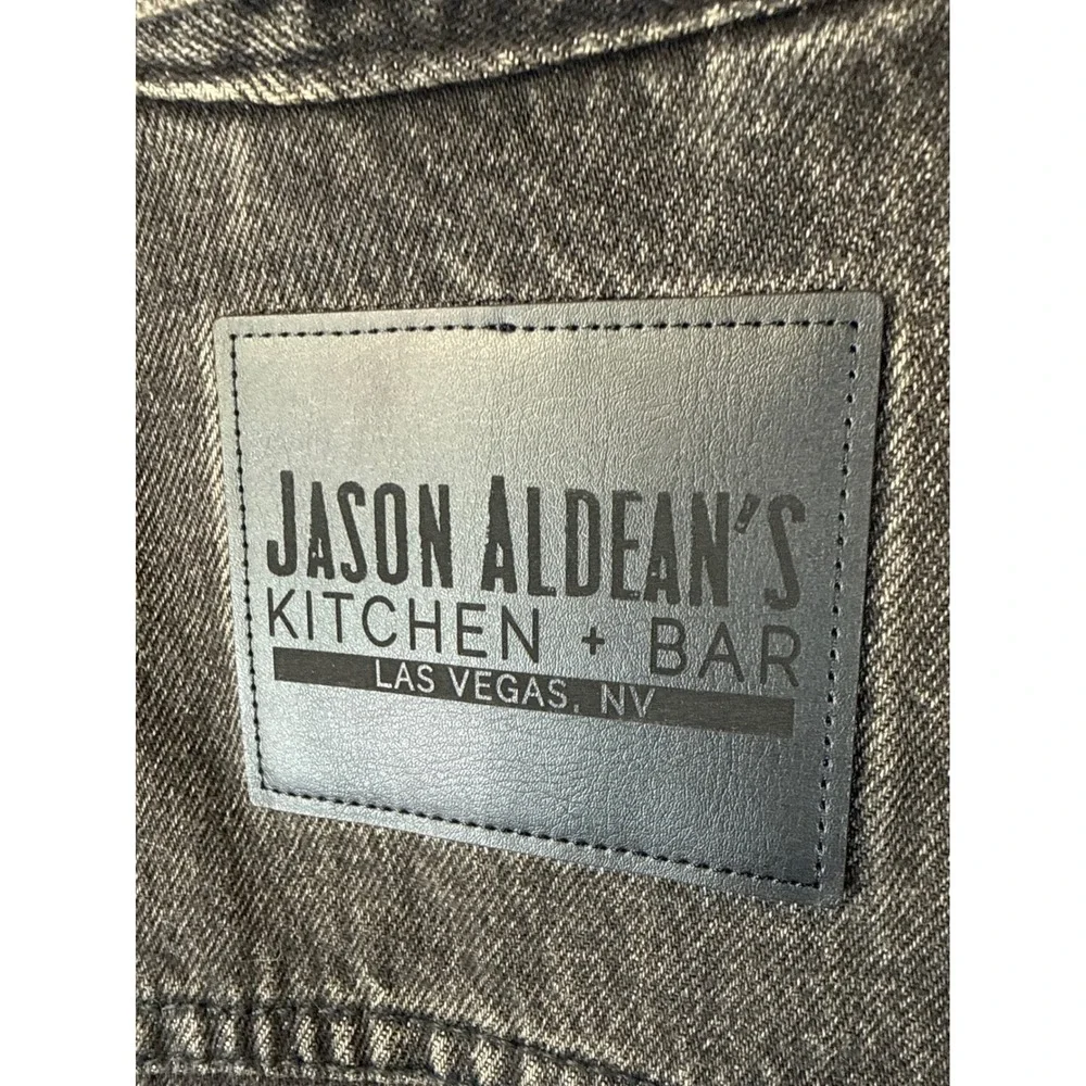 Levi's Trucker Jacket Mens L Black Jason Aldean Las Vegas Country Cowboy Rodeo - Picture 2 of 14